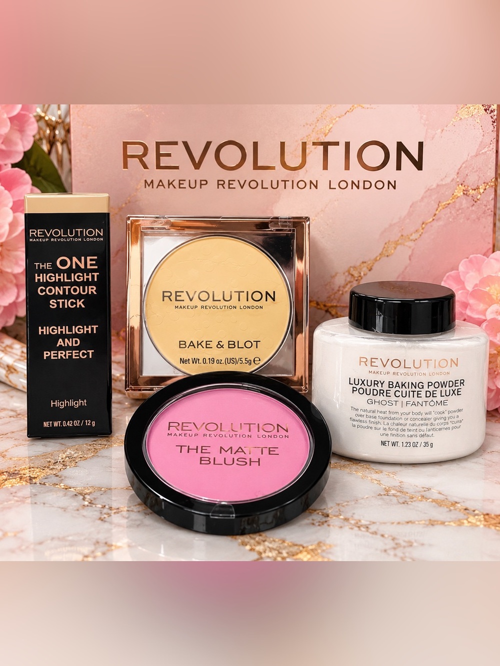 Makeup Revolution 4-Piece Face Makeup Bundle – NIB